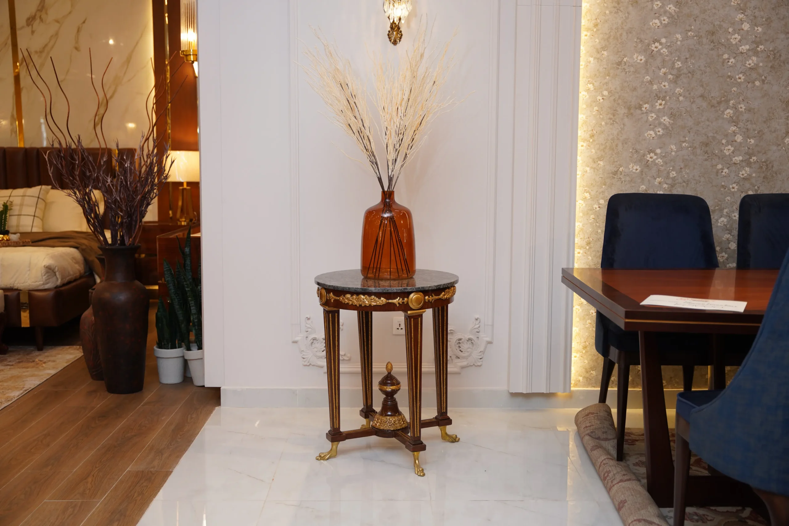 This image is for marble round foyer table