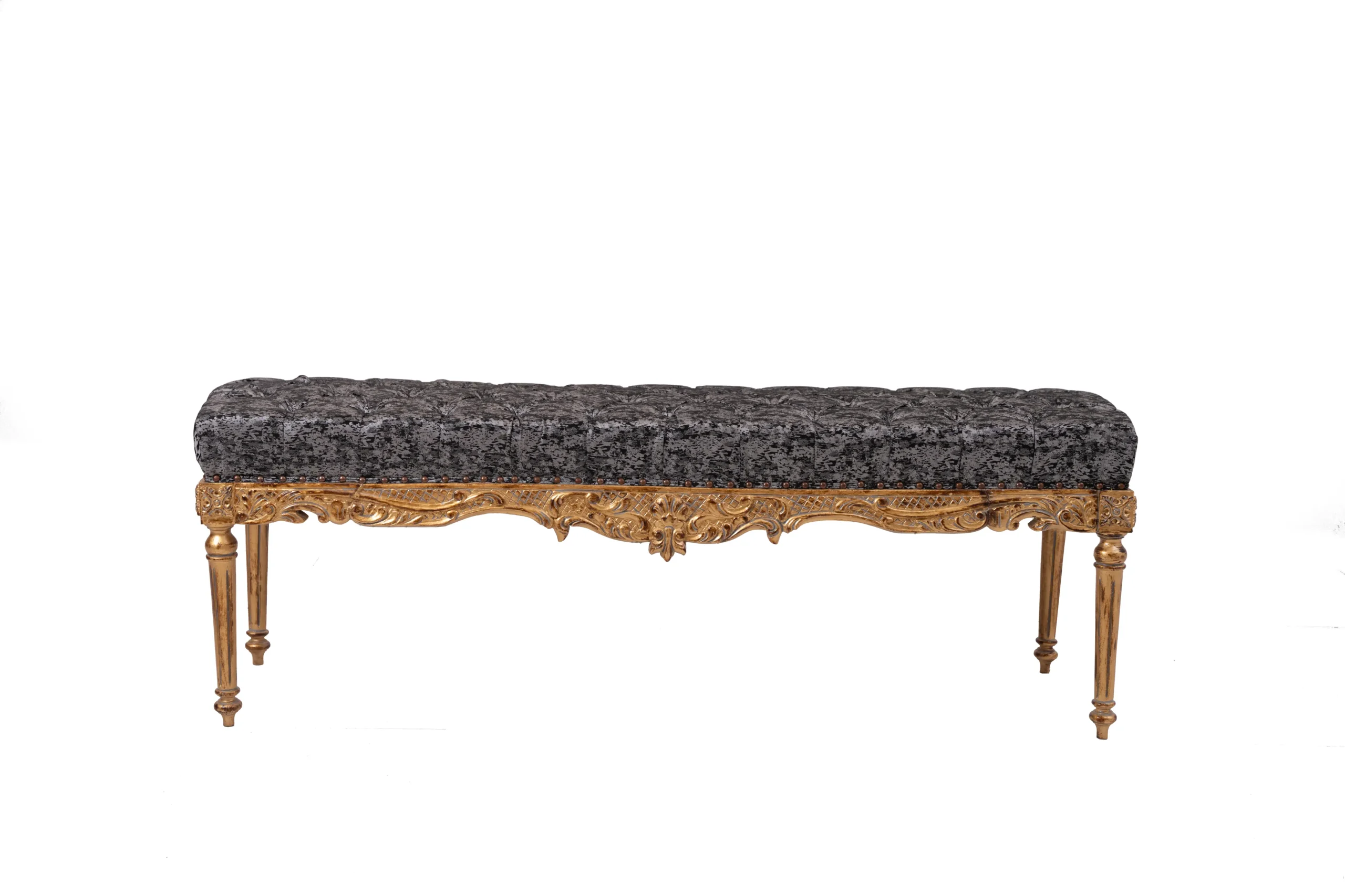 Gold Carved Settee