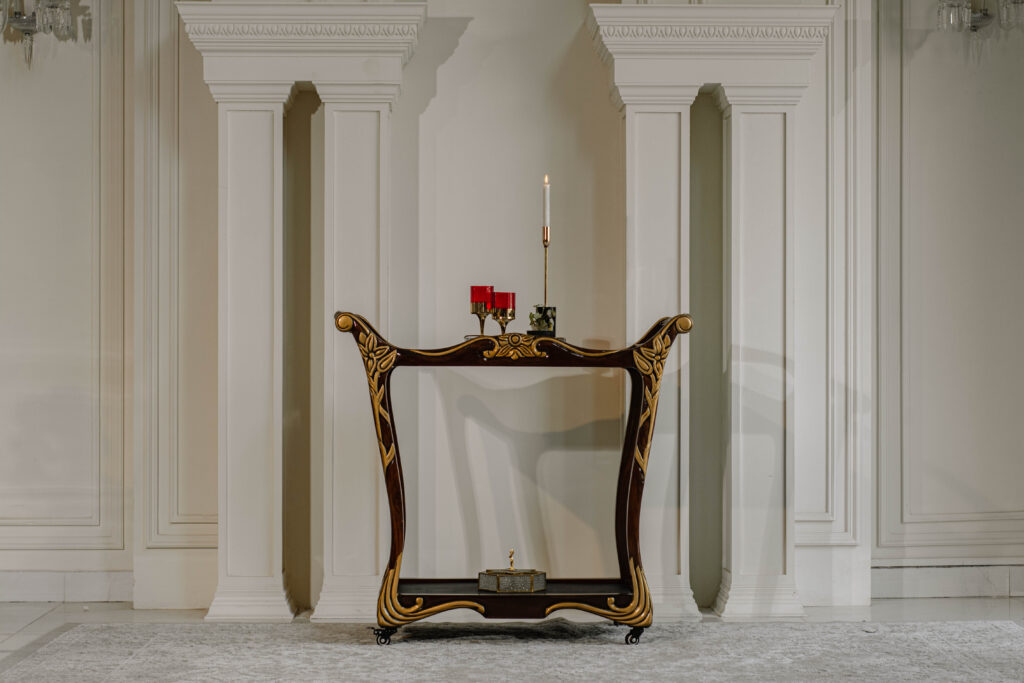 Leather Tea Trolley