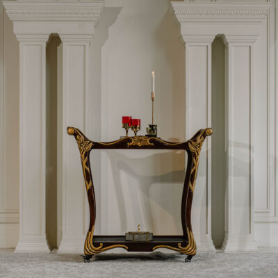 Leather Tea Trolley