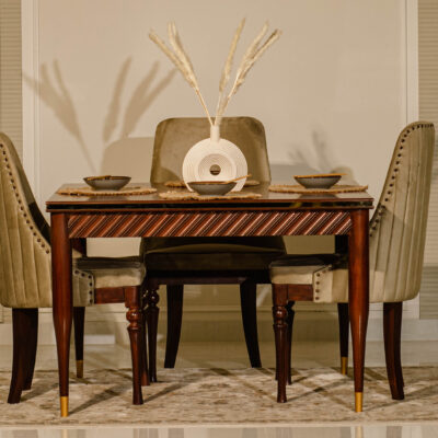 Brass Line Dining set