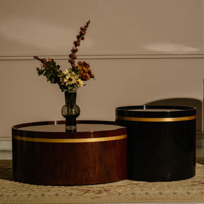 Brass Line Center Table Set