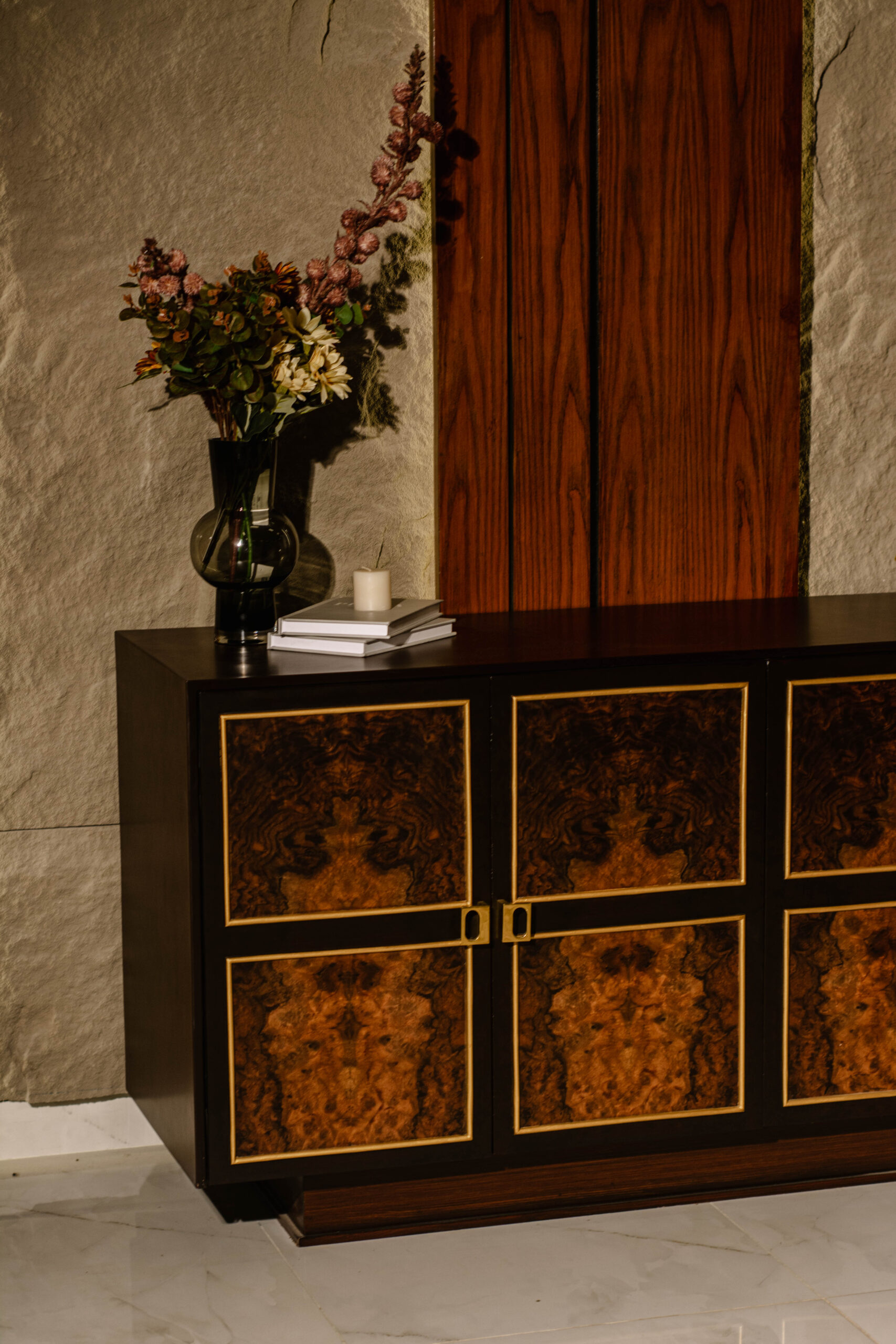 Burl Brass Side Board - Image 5
