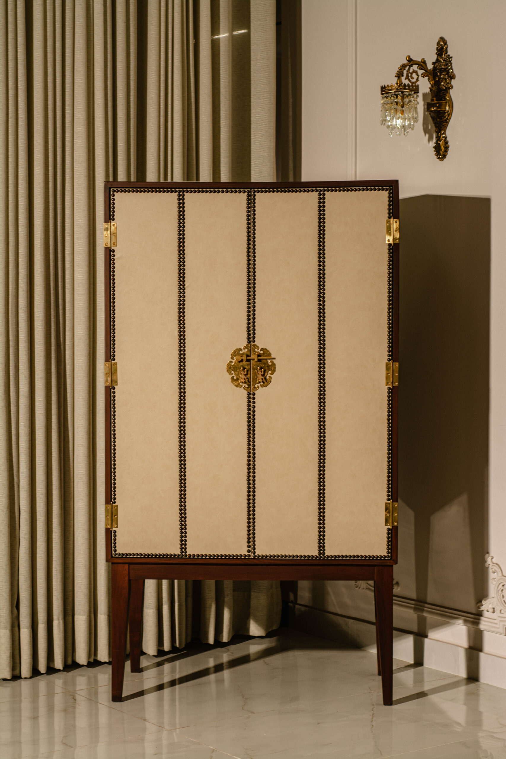 This Image is for Leather Bar Cabinet