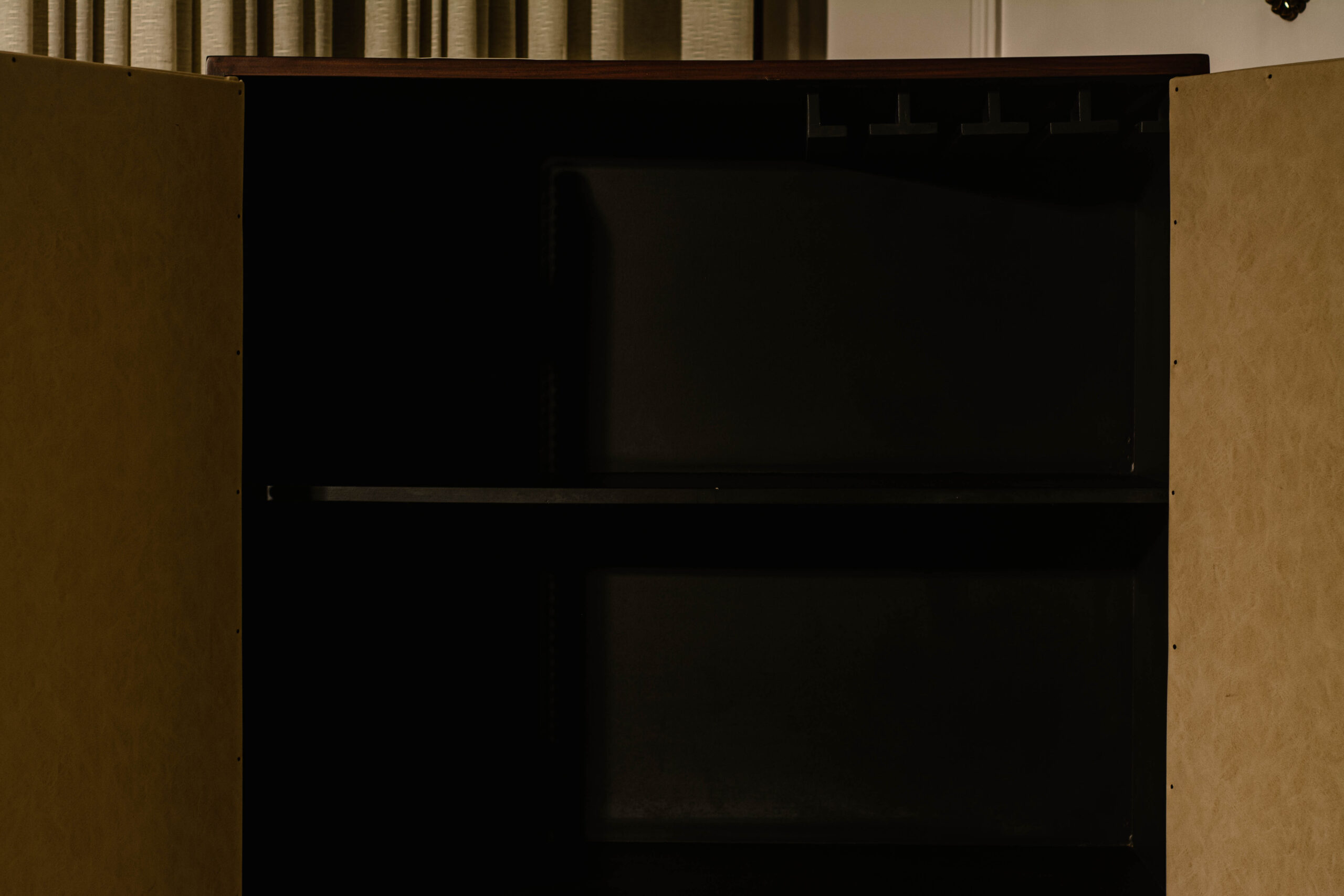 Leather Bar Cabinet - Image 3