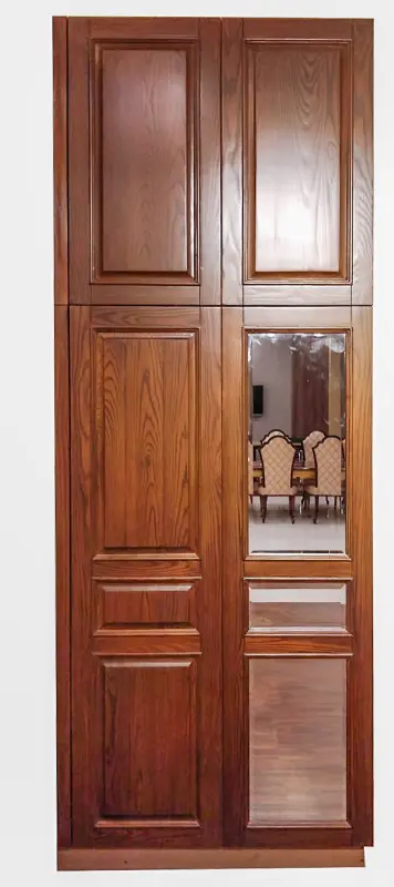 Solid Ashwood Wardrobe with Walnut Finish