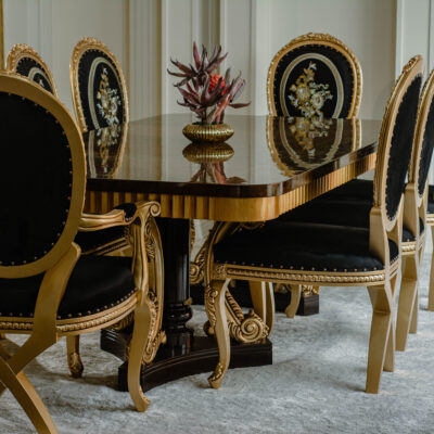 Gold Leaf Dining Set