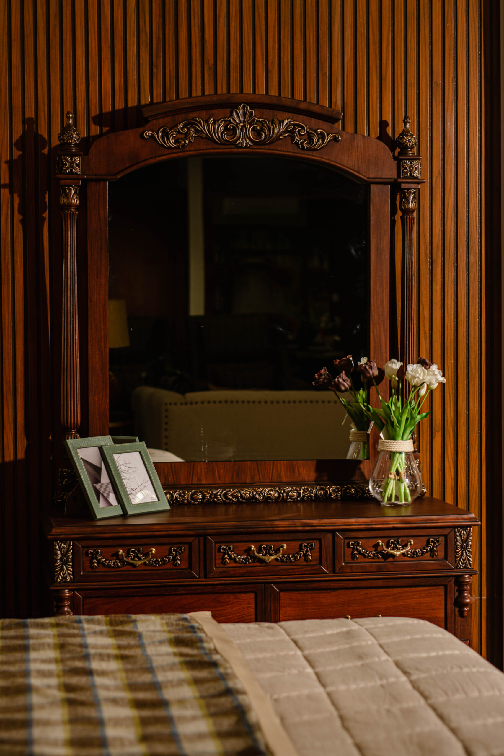 Antique Dresser Mirror - Image 3