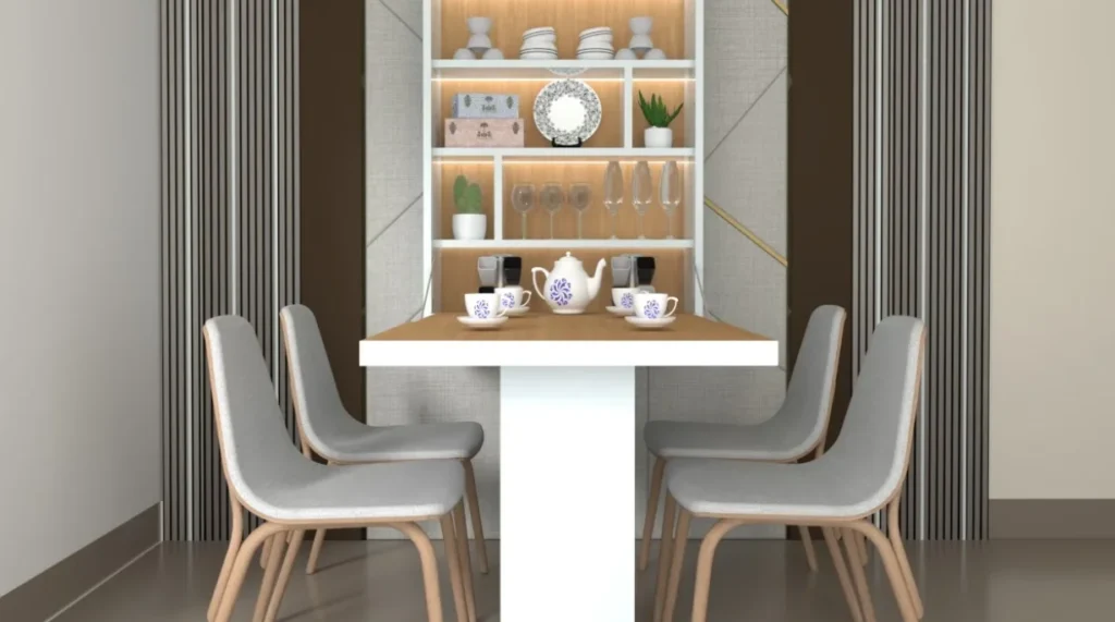 Folding Wall-Mounted Dining Table