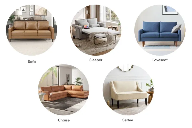 Different Types of Sofas