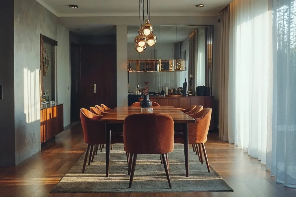 Space need around dining table