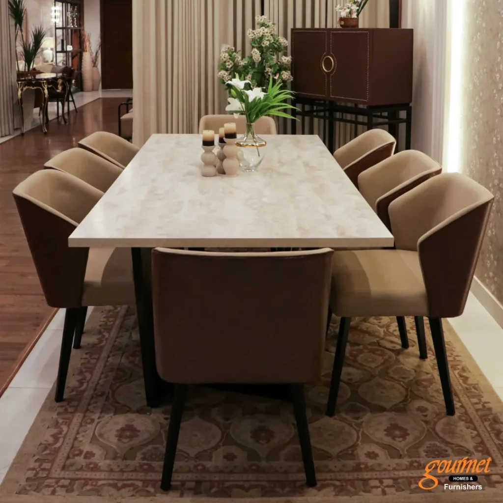 Marble Top Dining Table