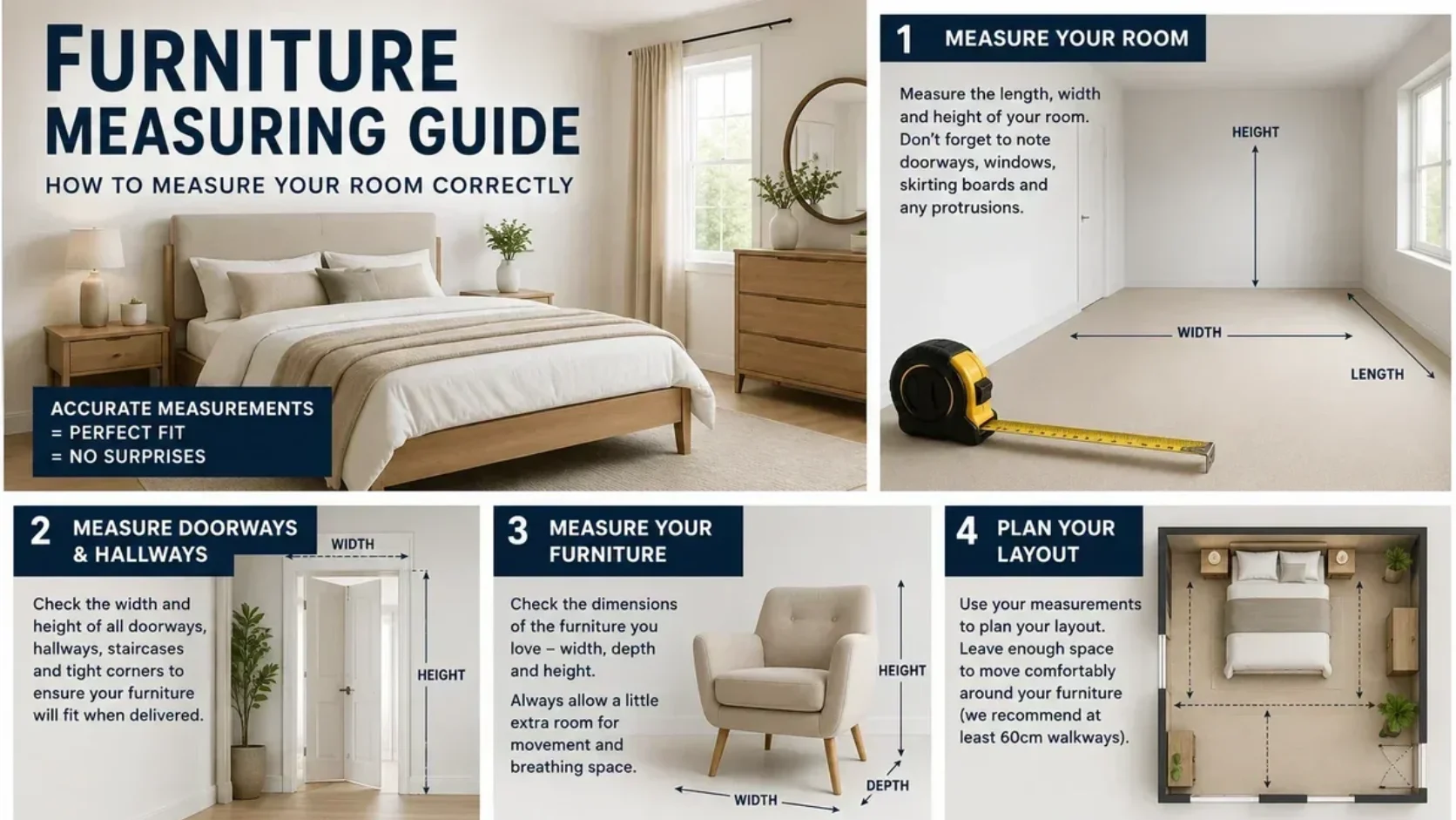 How to Measure a Room for Furniture