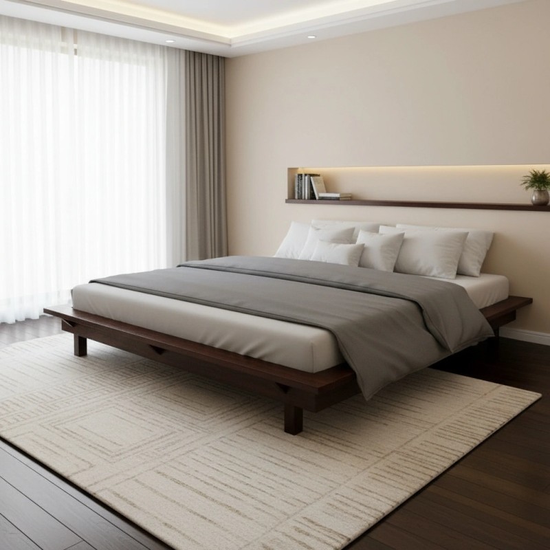 Wooden Panel Bed