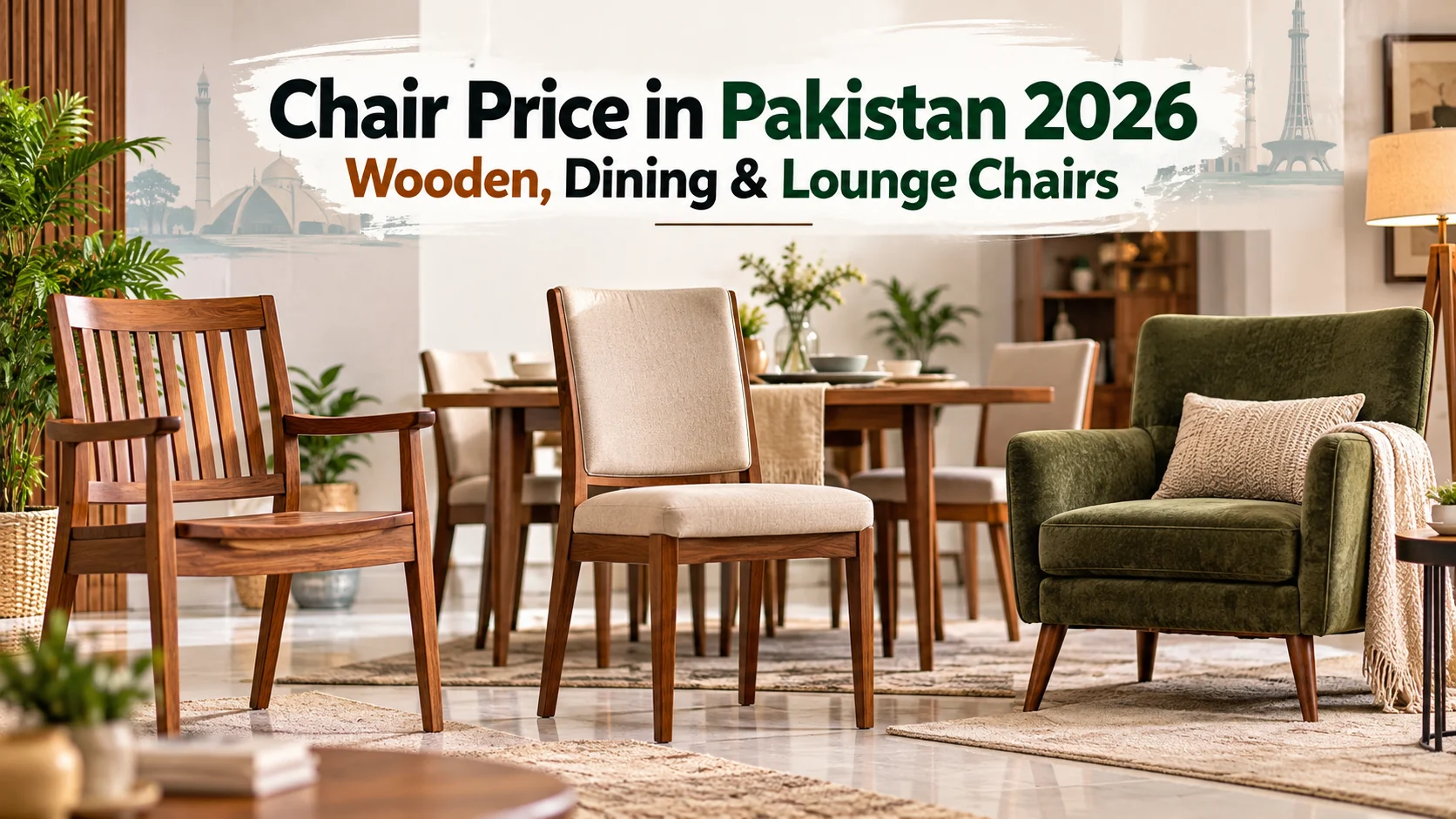 Chair Price in Pakistan 2026 Wooden, Dining & Lounge Chairs