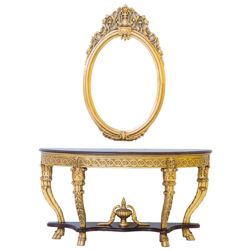 Console Table and Mirror
